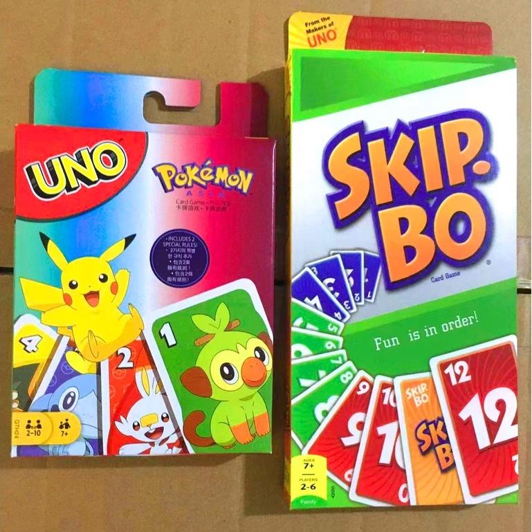 Bộ 162 thẻ bài chơi trò Board Game UNO SKIP BO bản nâng cấp UNO