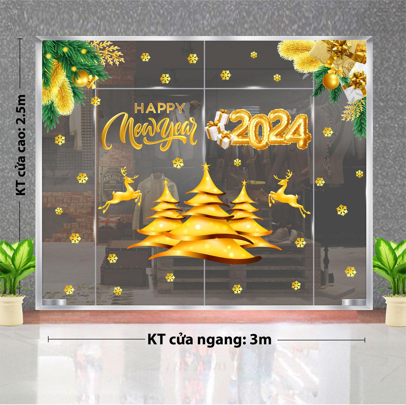 Decal trang trí NOEL 2024 combo số 97