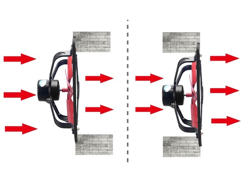 Quạt hút thông gió cánh kim loại (35*35, 220V, 80W, 1080m3/h) Quạt hút 1 chiều, gắn cửa sổ phòng bếp