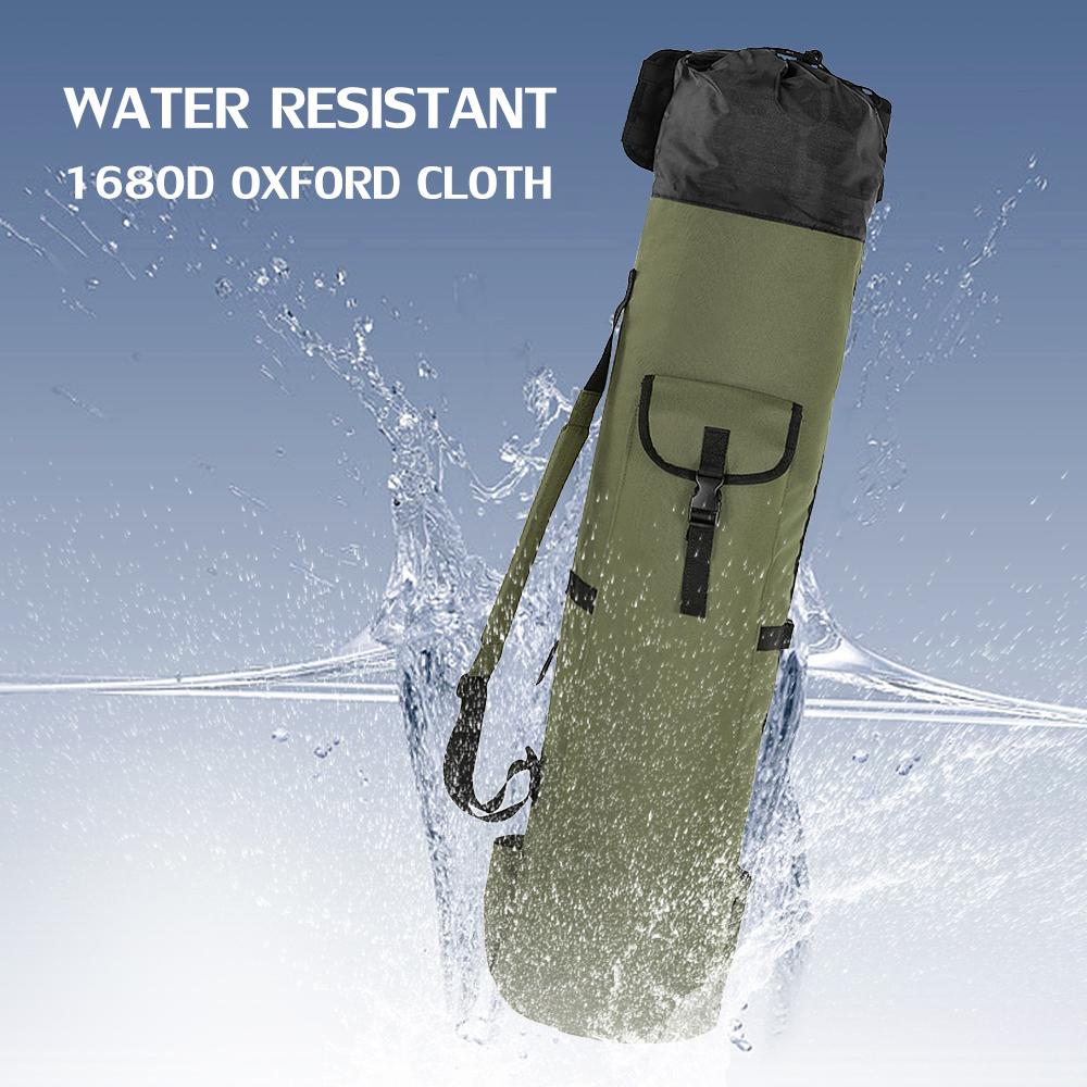Foldable Fishing Pole Bag Fishing Rod Case Large Capacity Pole Tool Organizer Storage Bag Fishing Gear Tackle Bag