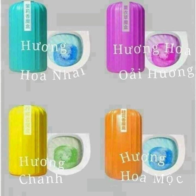 Lọ thả bồn cầu hàn quốc, lọ tẩy bồn cầu diệt khuẩn khử mùi làm thơm toilet phiên bản mới với 4 màu sắc tự nhiên