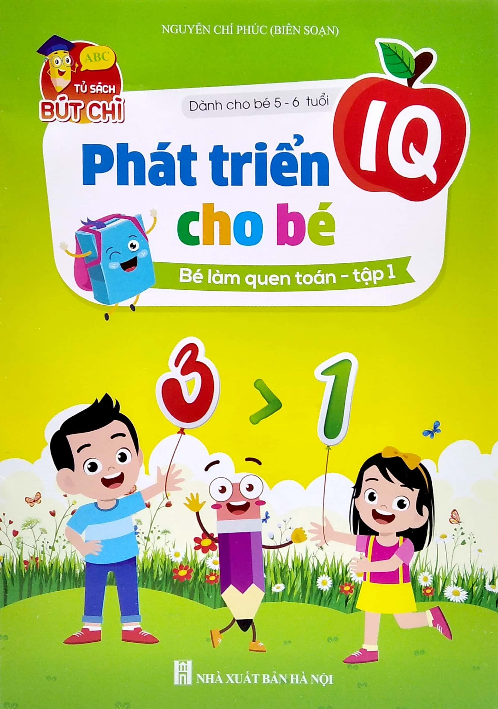 Bộ Túi Phát Triển IQ Cho Bé (Dành Cho Bé 5-6 Tuổi) (Bộ 8 Cuốn)