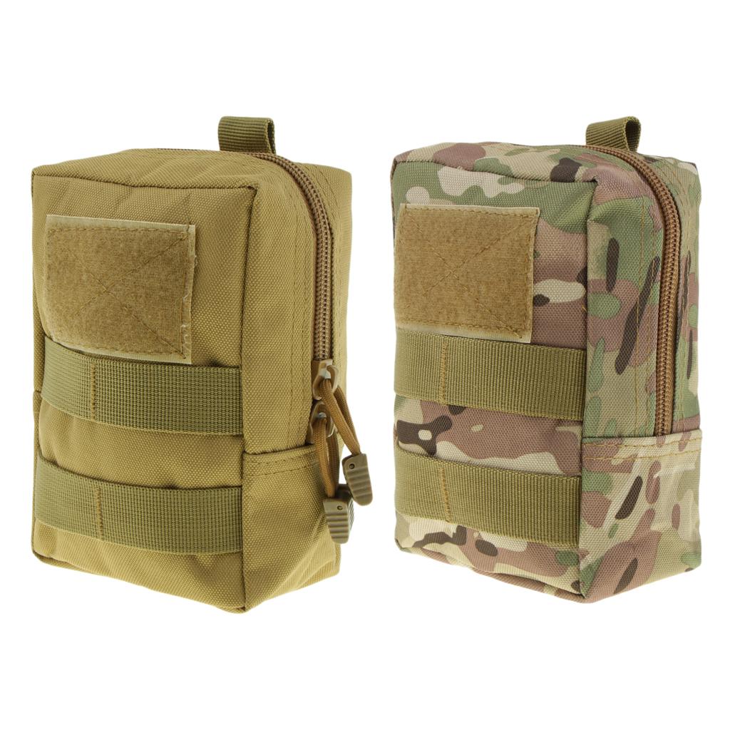 2pcs Durable Compact Molle Waist Pouch  Bag Outdoor EMT Pouch