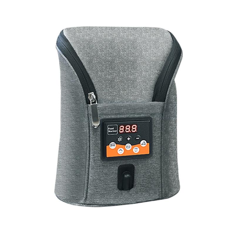 Đa Năng Xe Hơi USB Dual-Bình Sữa Ấm Di Động Bình Nóng Cốc Du Lịch Sữa Đồ Uống Nóng Bình Giữ Nhiệt