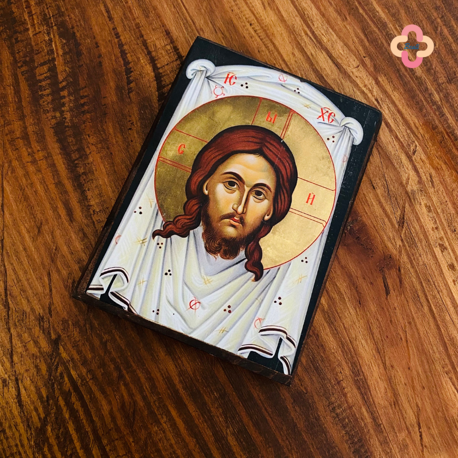 Icon Gương Mặt Của Thiên Chúa - Tranh Gỗ Thủ Công Rustic / Icon of The Holy Face