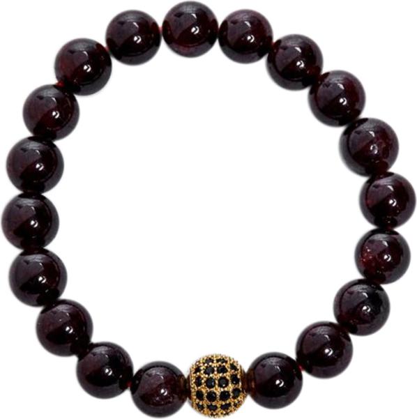 Vòng Tay Đá Garnet  Mix Charm Ngọc Quý Gemstones VT48