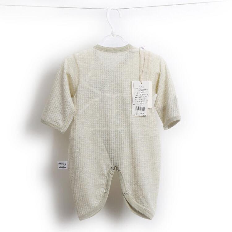 Body sơ sinh cột dây cotton tre + organic cotton