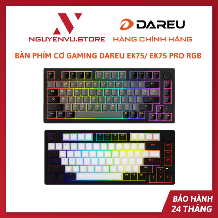 Bàn Phím Cơ Gaming DAREU EK75 / EK75 Pro | RGB - Hàng Chính Hãng