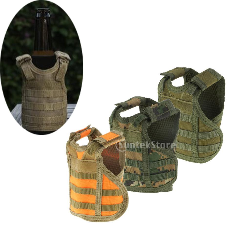 Mini Vest Beverage Holder Miniature Vests Beverage Cooler with Adjustable Shoulder Waist Straps