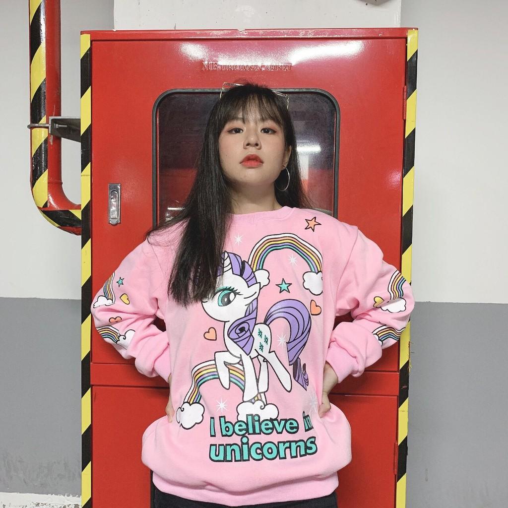 Áo sweat hàn quốc vải nỉ ngoại dày dặn, bao đẹp