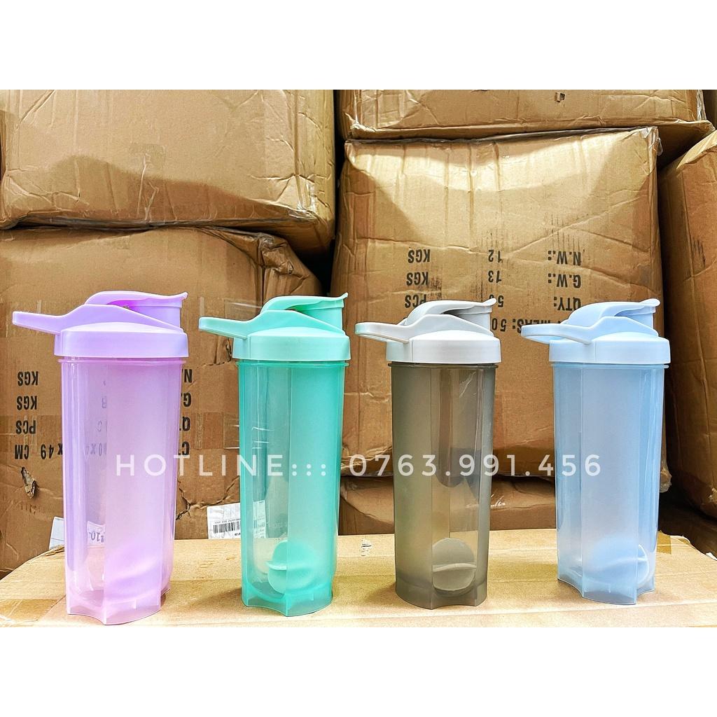 Hình ảnh Bình Sharker 1 Ngăn 600ml | Bình Nước Thể Thao | Bình Lắc Tập Gym