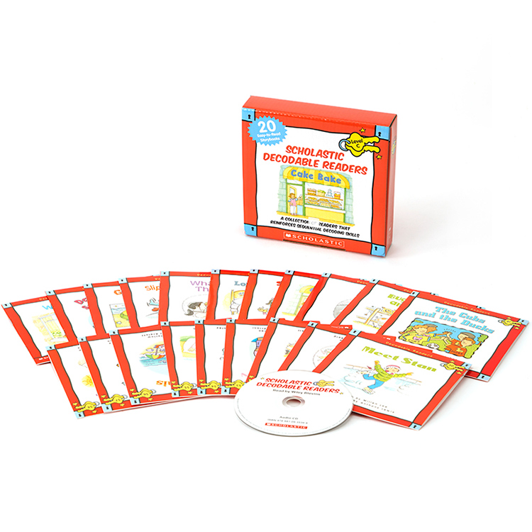 [Hàng thanh lý miễn đổi trả] Scholastic Decodable Readers : Box Set Level C (Include 20 Books with CD)