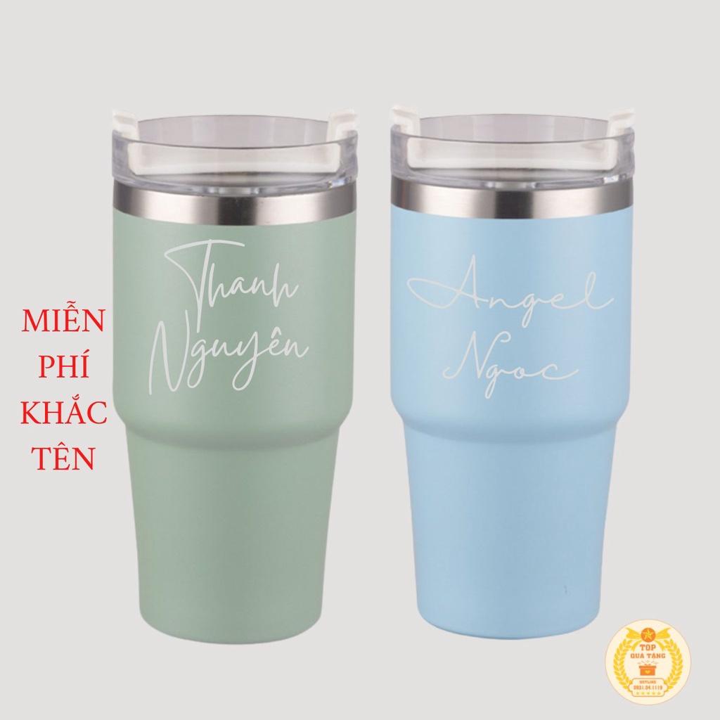 Ly giữ nhiệt, cốc giữ nhiệt Tyeso 600-900ml khắc tên theo yêu cầu