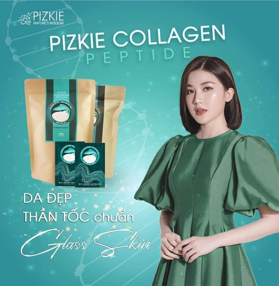 Combo 2 Thực phẩm bảo vệ sức khỏe collagen cá hồi PIZKIE COLLAGEN PEPTIDE