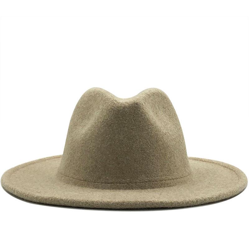 Chất Lượng Cao Len Thời Trang Mùa Đông Vintage Nữ Fedora Mũ Lưỡi Trai Nữ Cảm Thấy Nón Mùa Hè Mùa Xuân Len Cảm Thấy Đầu Jazz Nón