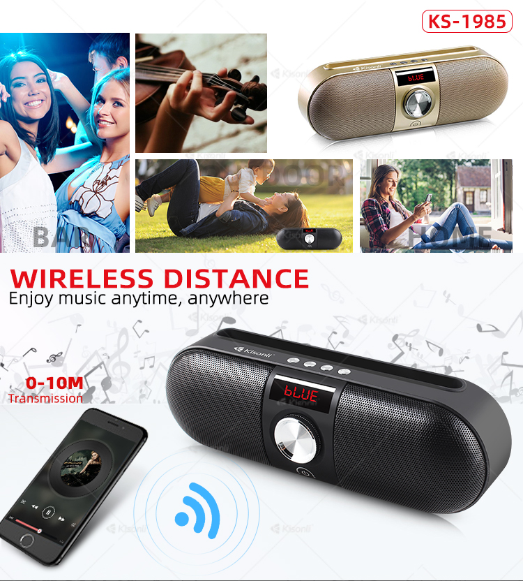 Loa Bluetooth Xách Tay Mini Kisonli 1985 - HÀNG CHÍNH HÃNG