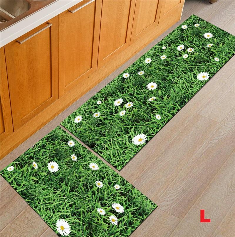 Bộ 2 Thảm Chân Chống Trượt Kích Thước 40x60 & 40x120cm