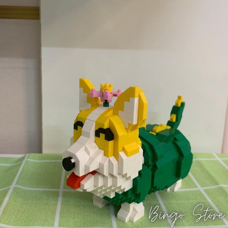 MÔ HÌNH LẮP RÁP CHÓ CORGI 815 CHI TIẾT SIÊU HẤP DẪN
