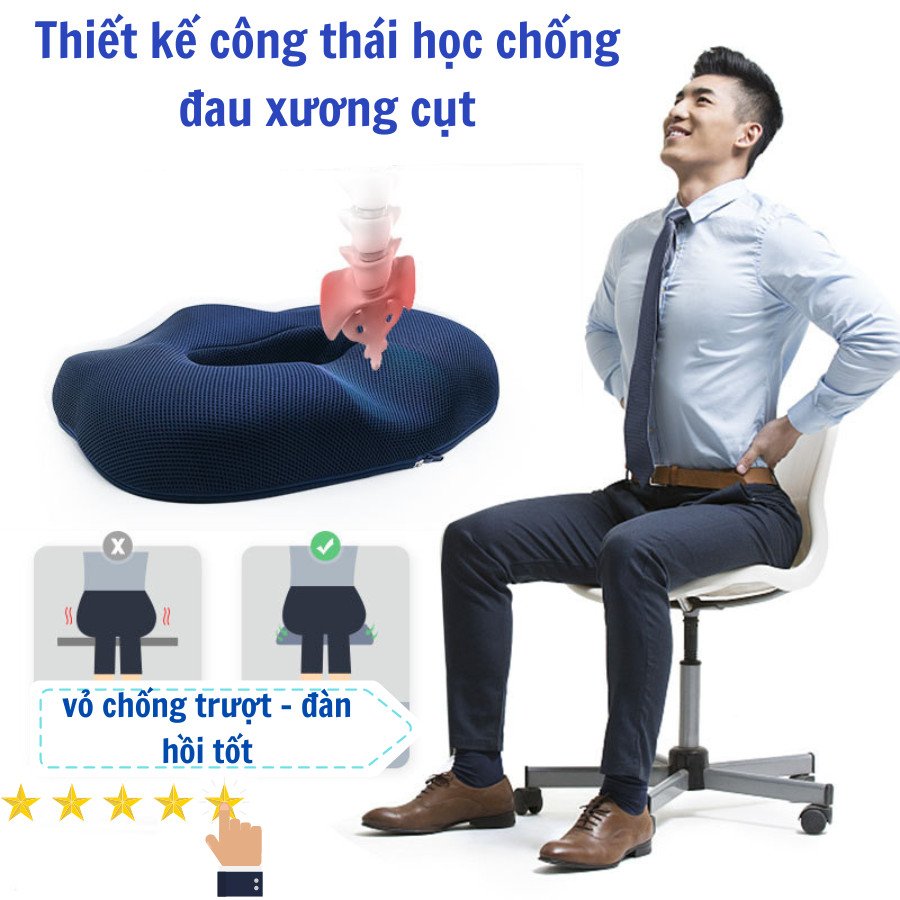 Ghế ngồi chống trĩ cao cấp cho dân văn phòng, lái xe- Hàng Nhập Khẩu