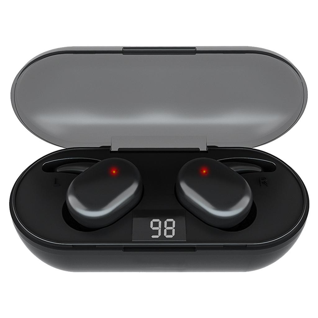 True Wireless Bluetooth 5.0 Earphones Smart Touch Control Earbuds Black