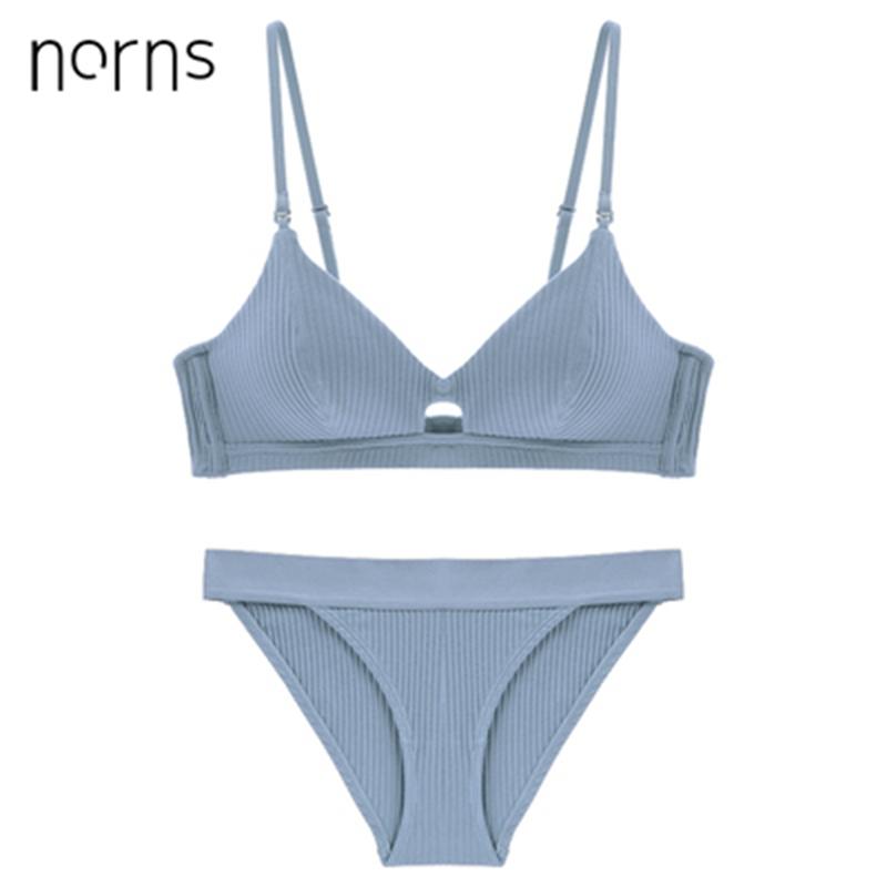 Norns Gợi Cảm Nữ Áo Ngực Đệm Mút Mỏng Áo Bralette Đẩy Lên Áo Ngực Và Quần Tam Giác Áo Cúp Ngực Quần Lót Thoáng Khí Quần Lót Chuyền