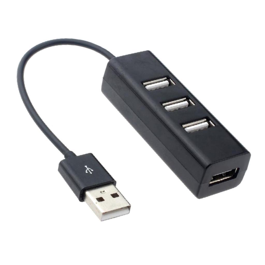 4-Port USB 2.0 Hub w/ High Speed Adapter for PC Splitter