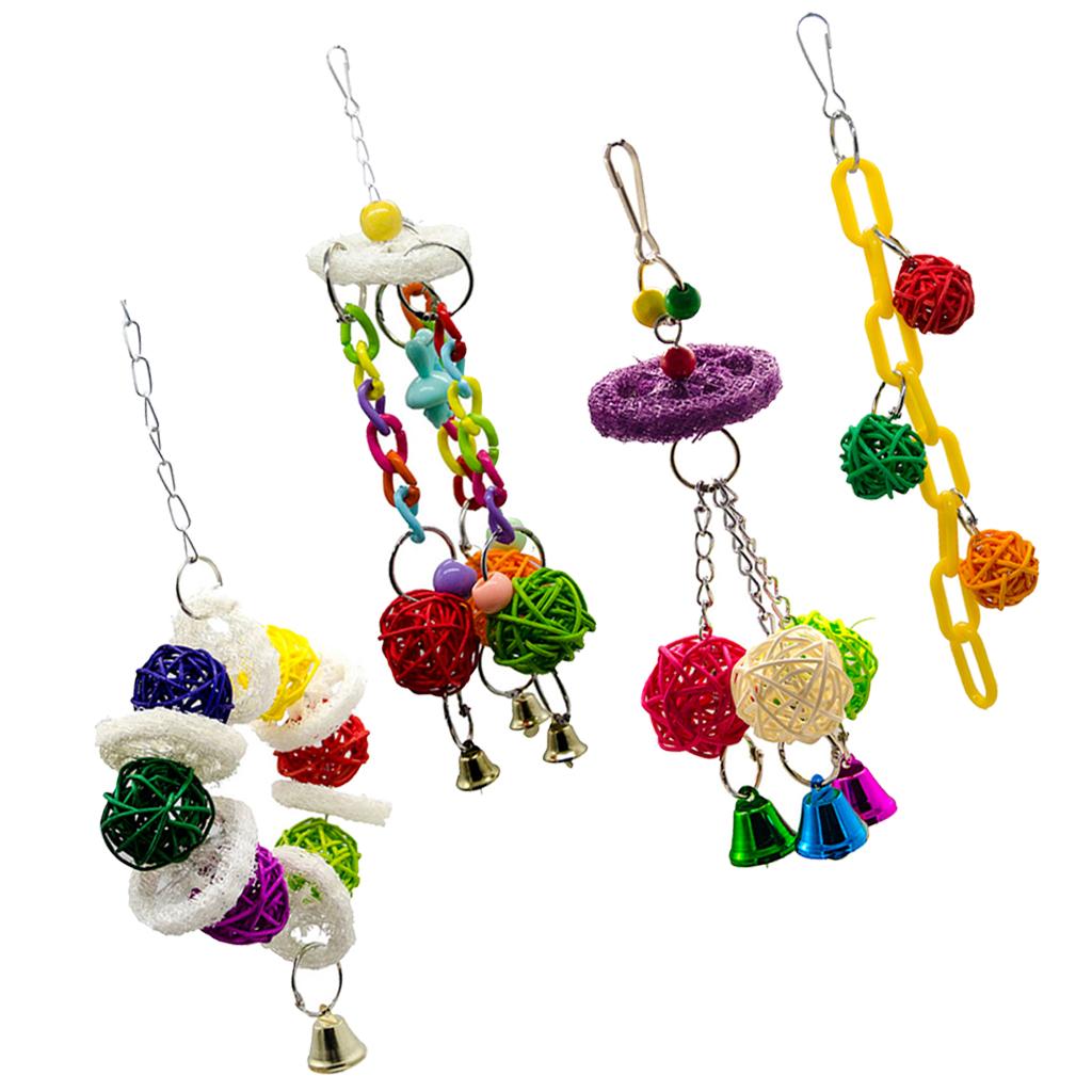 Bird Toy Conure Foraging Hanging Toy for Small Medium Parrots  Type 1