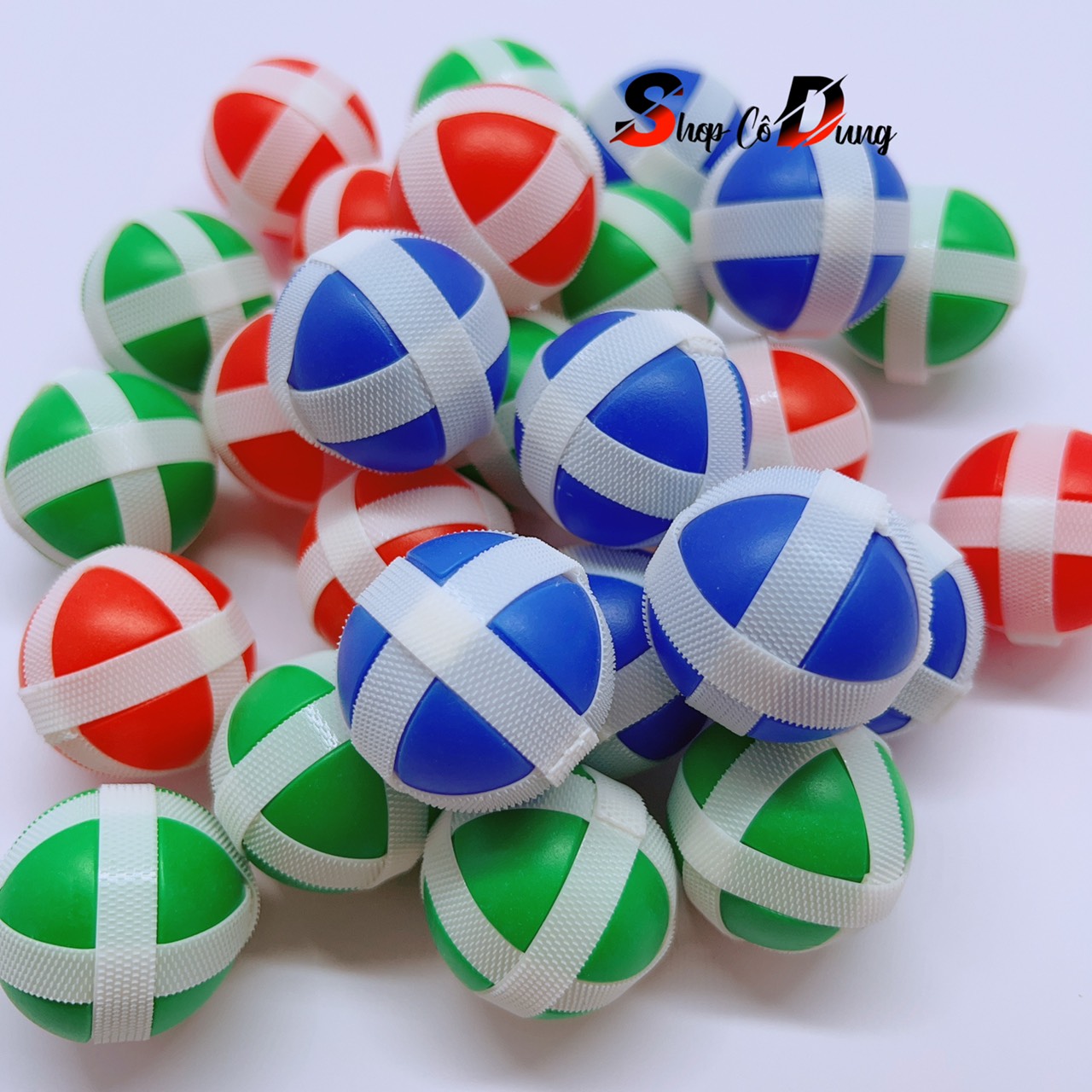 Combo 10 Quả Bóng Ném Dính Rèn Luyện Tính Tập Trung Cho Bé, đồ chơi bóng dính cho bé - Quà tặng phát triển kỹ năng cho bé