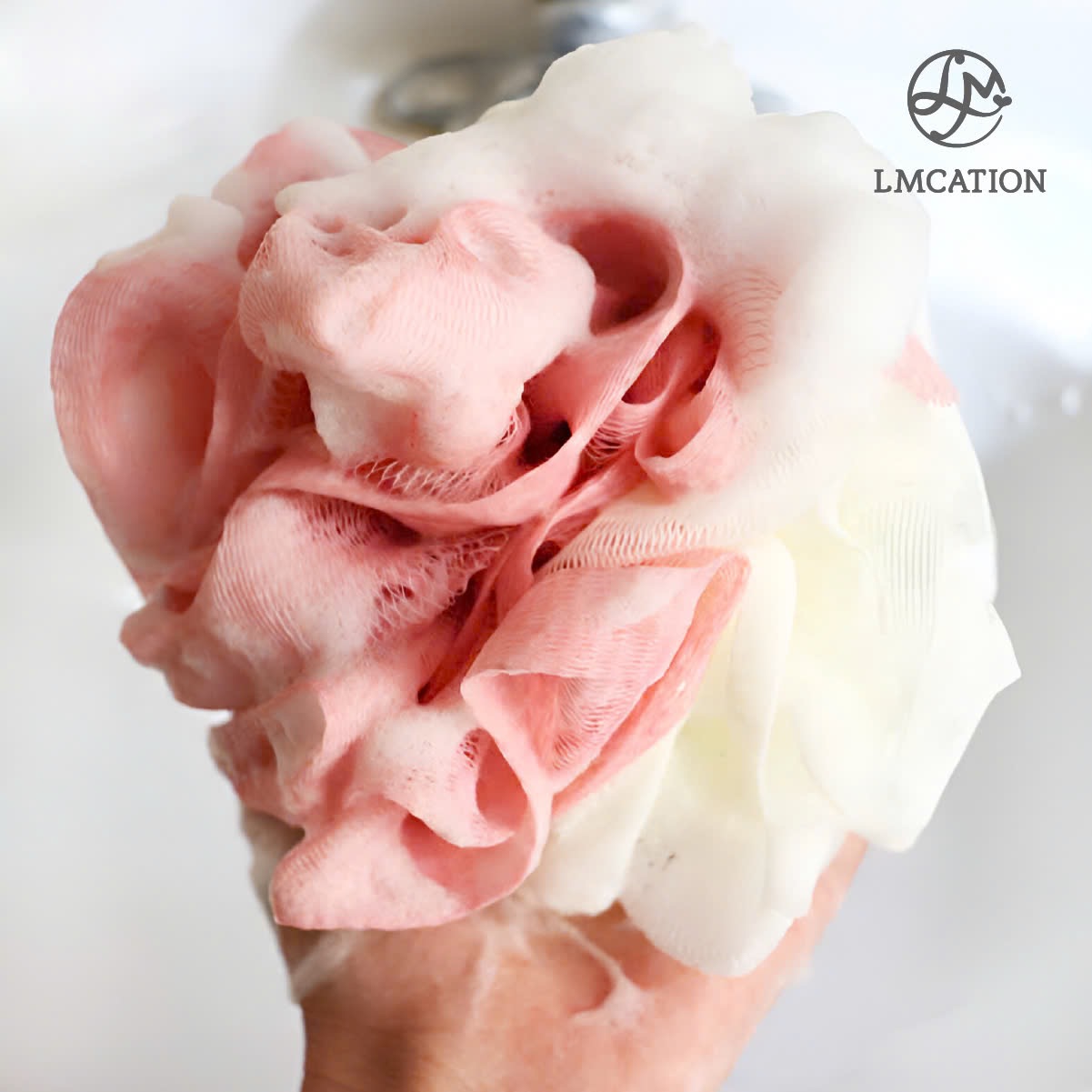 Bông tắm tròn cao cấp LMcation