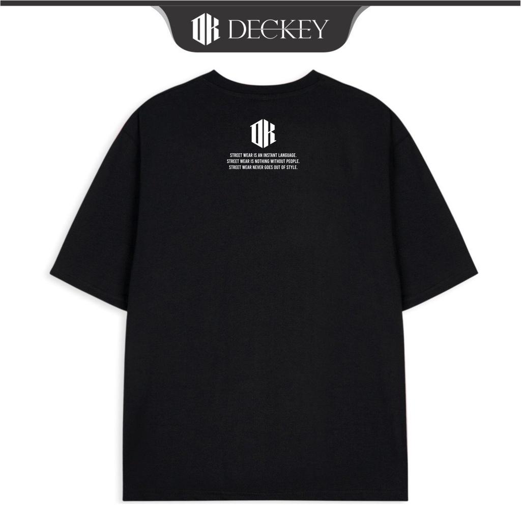 Áo Thun Cotton Unisex Nam Nữ Form Rộng DECKEY GREY