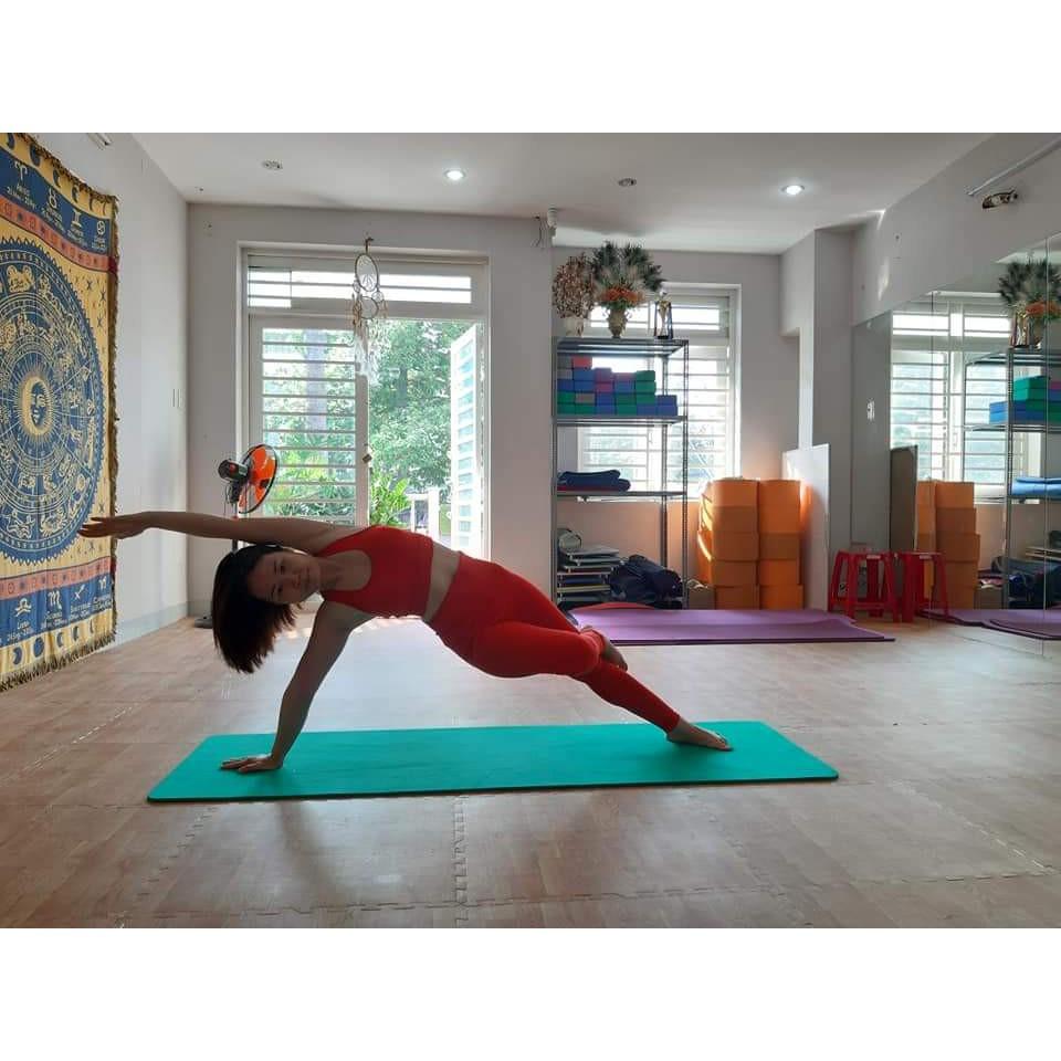 Bộ bra quần dài màu đỏ thể thao BN06 tập gym, yoga, zumba, aerubic Hàng VNXK