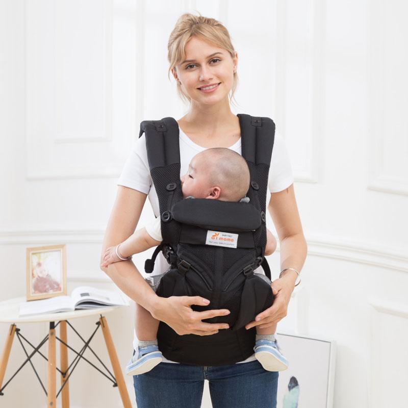 Aimama 0-36 Tháng 360 Công Thái Không Khí Lạnh Cotton Có Thể Điều Chỉnh Em Bé Baby Sling Bọc Dây Đeo Ba Lô