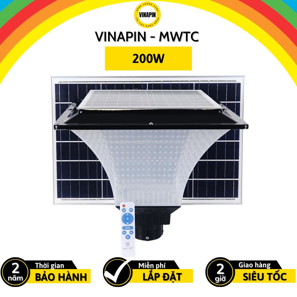 Đèn trụ cổng năng lượng mặt trời kim cương VINAPIN-MWTC tiết kiệm điện - Nhiều công suất + chống nước siêu bền + điều kh