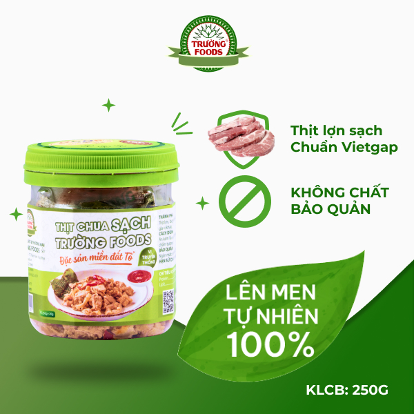 Combo 3 Hộp Thịt Chua Truyền Thống Trường Foods 180g/Hộp