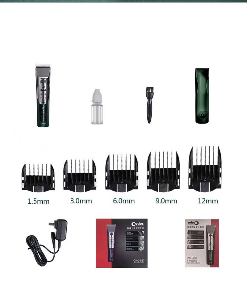 Tông đơ cắt tóc chuyên nghiệp CHC-923 có đèn LED sử dụng cả cho gia đình và salon