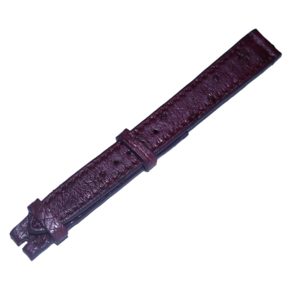 HC8457 - Dây đồng hồ Huy Hoàng da đà điểu da bụng size 12,14 màu tím