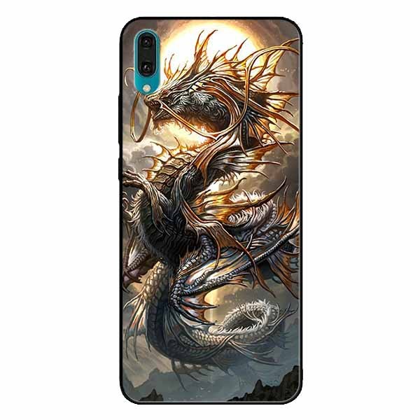 Ốp lưng in cho Huawei Y7 Pro 2019 Rồng Trăng