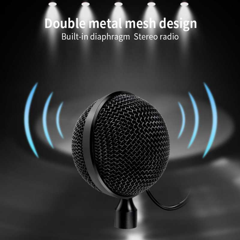 Pickup USB Microphone Desktop For Laptop Computer Audio Recording Studio
