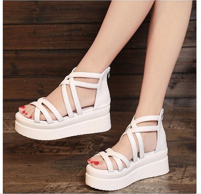 Giày Sandal đế xuồng Phong Cách Hàn Quốc