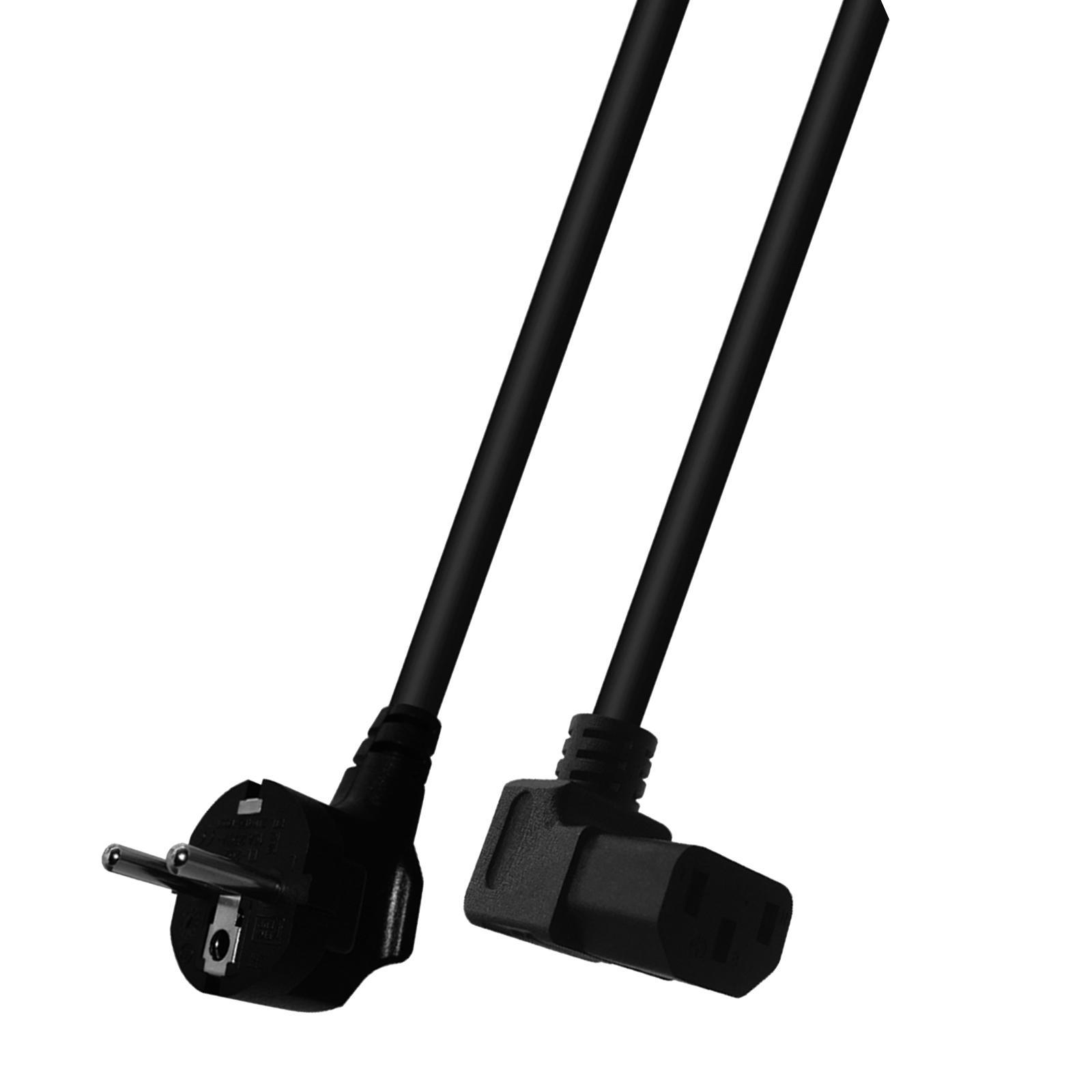 Down Angle 100cm Plug Angled C13 Computer Power Cable Replaces