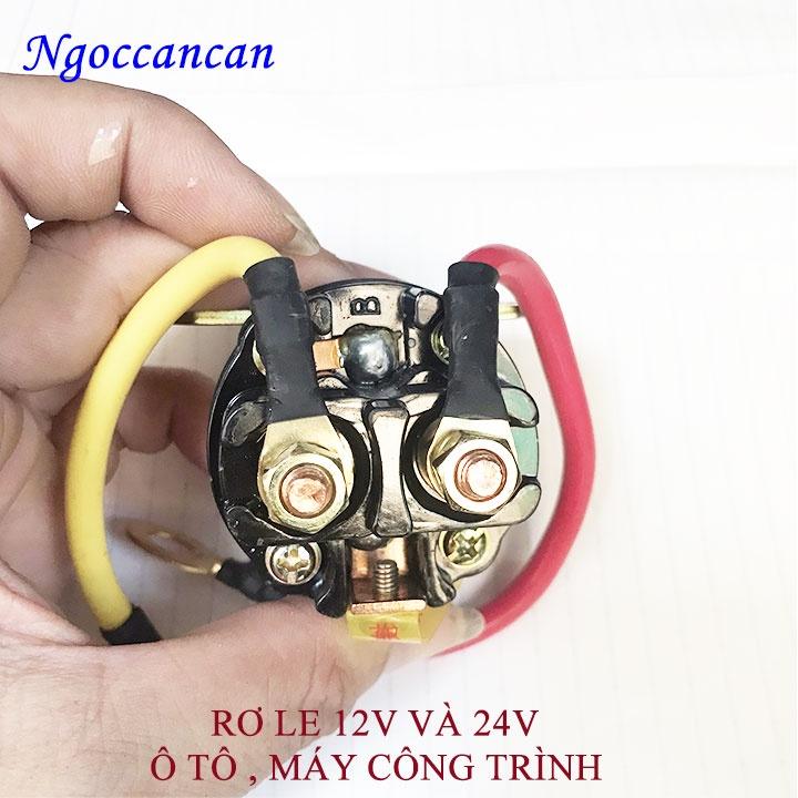 Rơ le phụ đề ô tô máy công trình 12v và 24v (loại tốt)