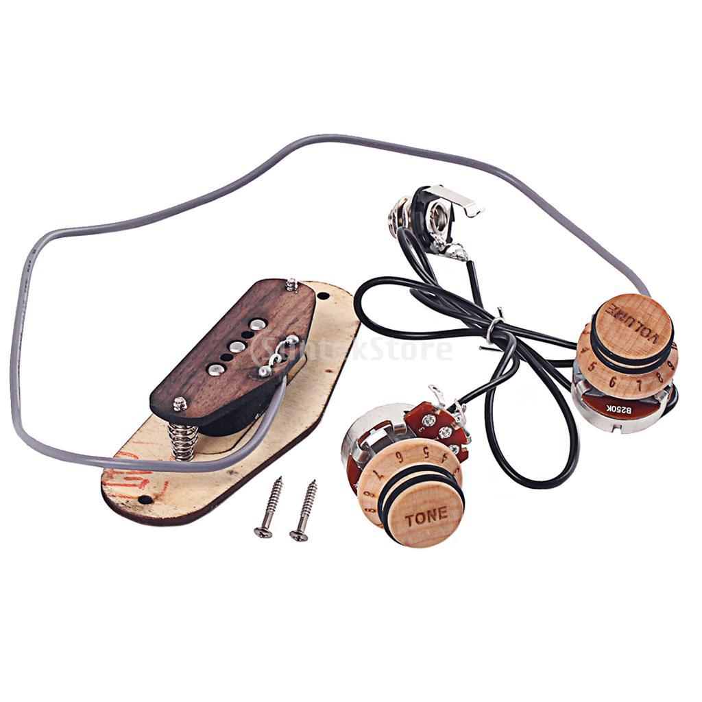 Durable Wooden 3 String Cigar Box Guitar Pickup Guitar Replacement Accessory