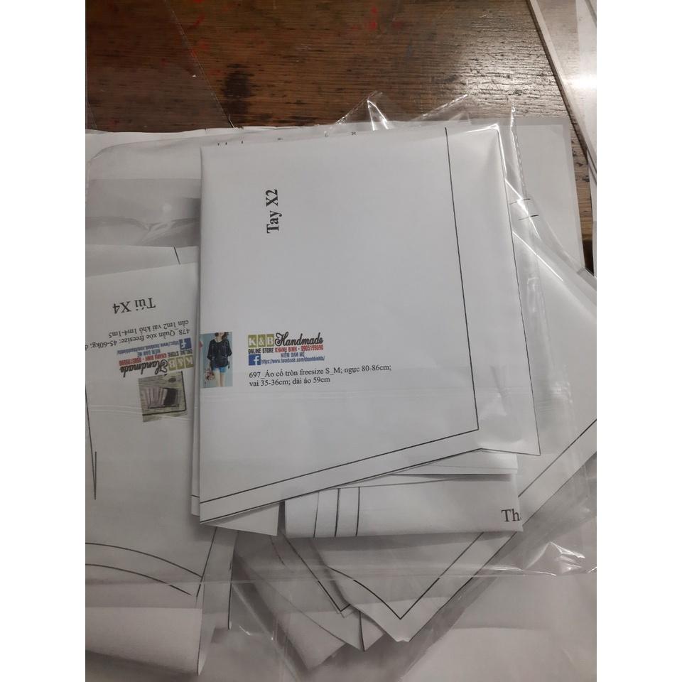 Rập giấy đầm cổ vuông tay loe mã 1219 (BẢN VẼ)