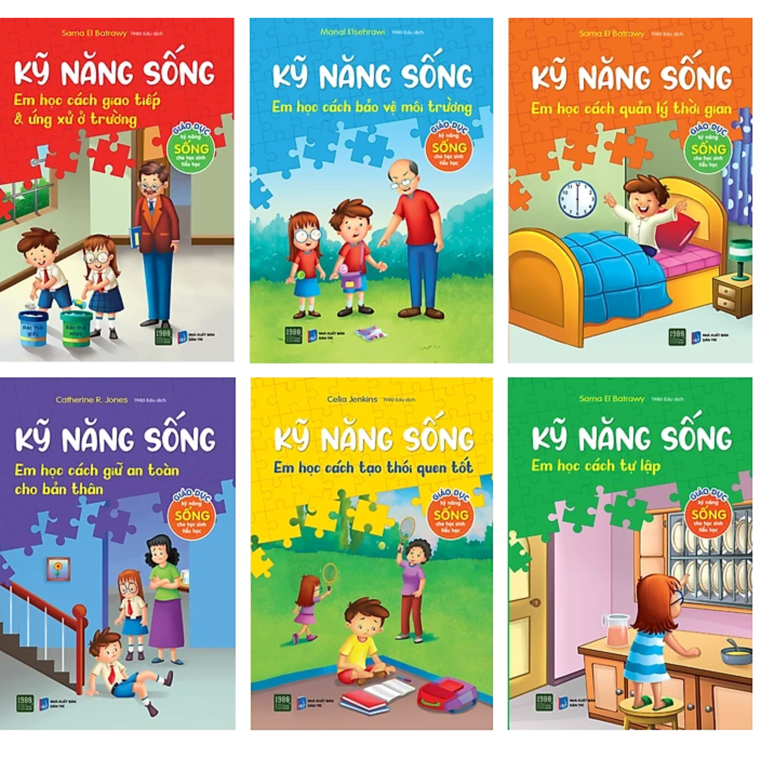 Combo 6 Cuốn Kỹ Năng Sống - Giáo Dục Kỹ Năng Sống Cho Học Sinh Tiểu Học