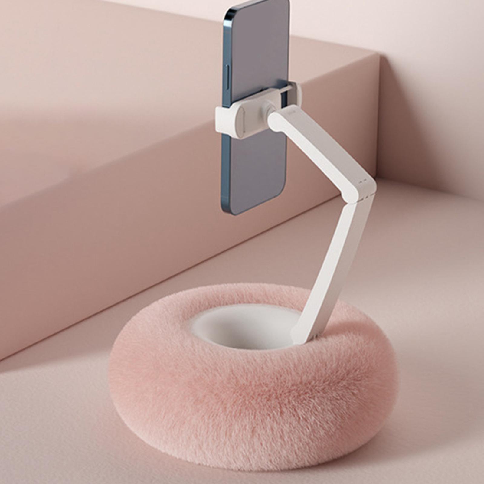 Mobile Phone Holder Cushion Stand Clip Clamp for NightStand Office Decor