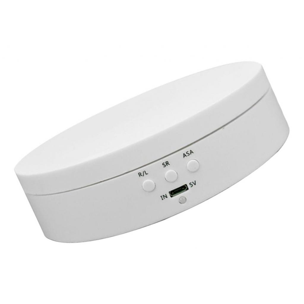 360° Rotating Display Stand Base Rotary Turntable Mirrored Top - Rotating Degree and 3 Speed Adjustable - 3kg Load Bearing