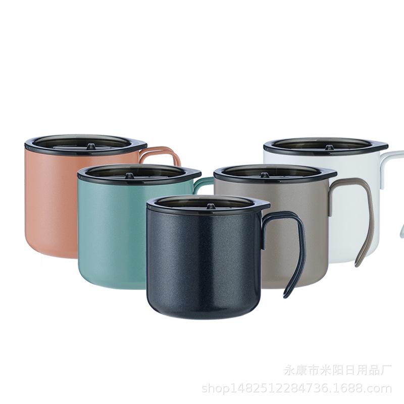 Khuyến Mãi Mới Cách Nhiệt Bằng Thép Không Gỉ Cốc Cà Phê Tay Cầm Cốc Hút Chân Không Tặng Cốc