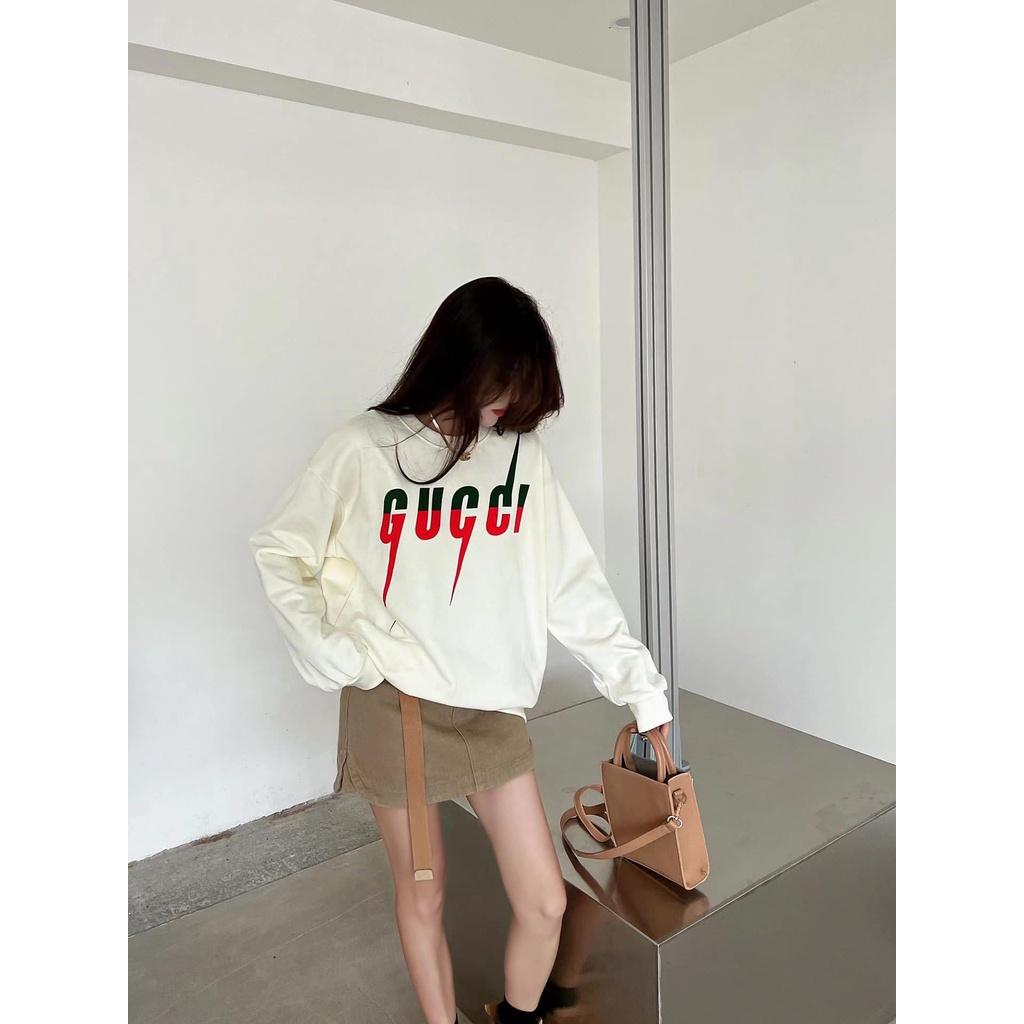 ÁO NỈ CỔ TRÒN - FORM RỘNG - LOGGO THƯƠNG HIỆU , SIÊU XỊN - HOTTREND PHONG CÁCH HÀN QUỐC CHO CÁC CHỊ EM