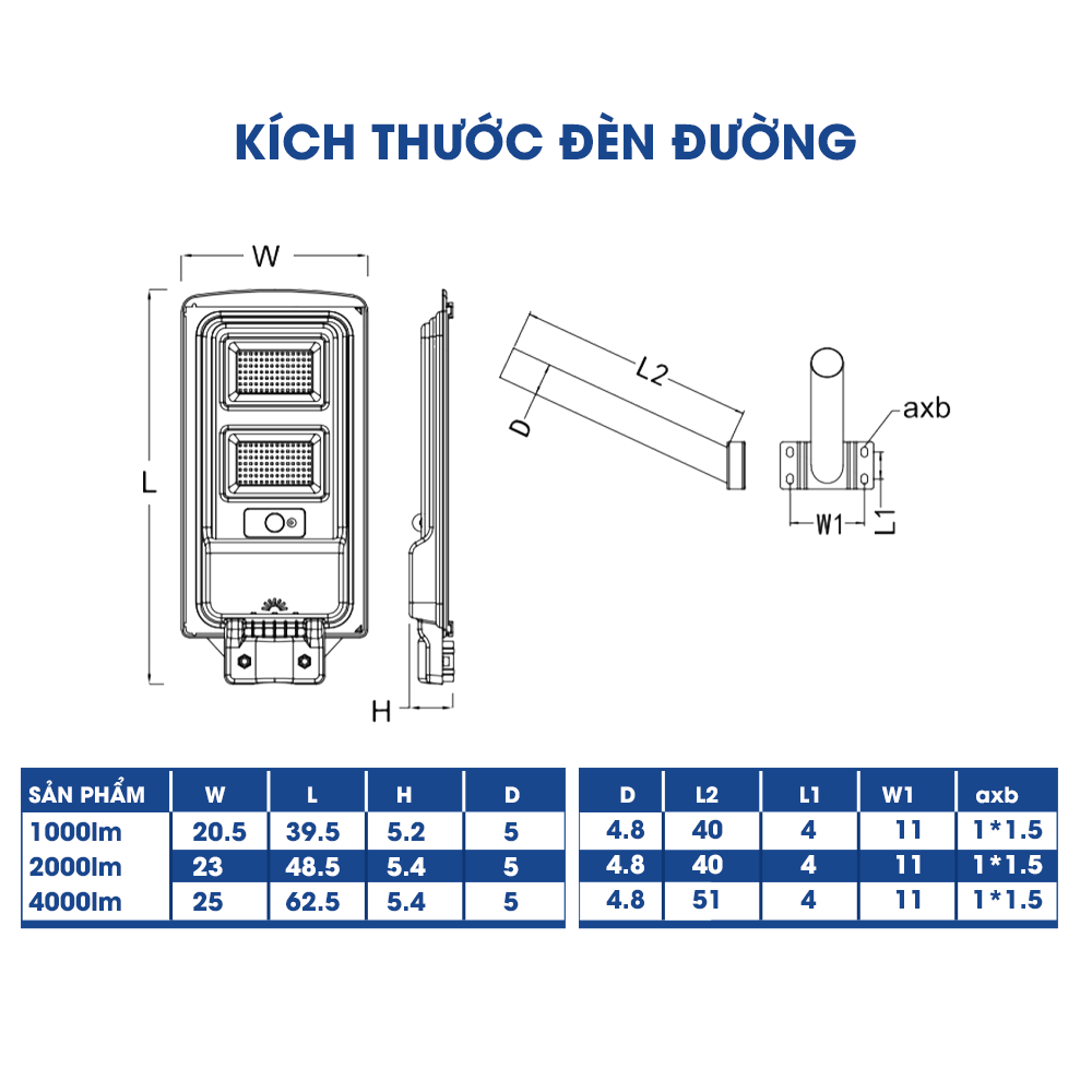 Đèn đường Philips Deco Solar All-in-One streetlight BRC050 LED40/ LED20/ LED10