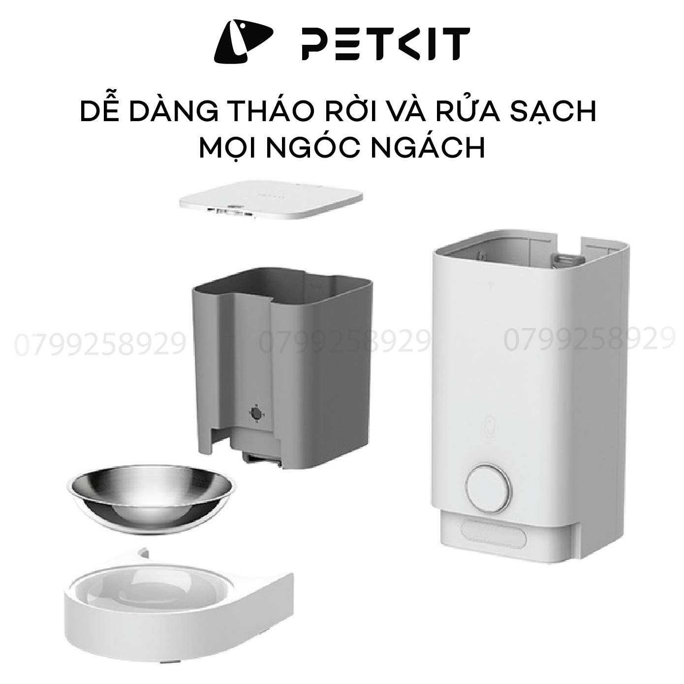 Máy Cho Mèo Ăn Tự Động Petkit Mini Pro, Máy Nhả Hạt Petkit Fresh Element Mini Pro